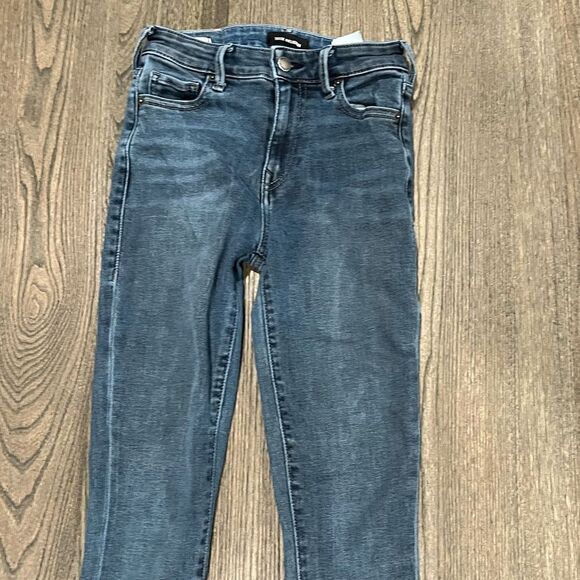 True Religion Halle Jeans Gray Vintage Wash Skinny Leg Size 24W - Picture 3 of 13